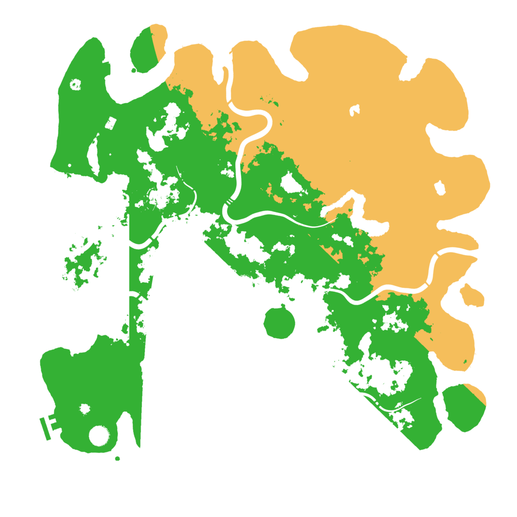 Biome Rust Map: Procedural Map, Size: 4500, Seed: 122602886