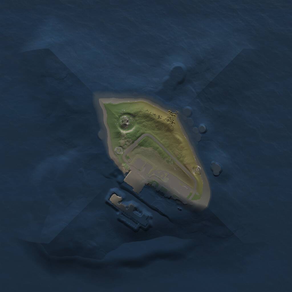 Rust Map: Procedural Map, Size: 1000, Seed: 12100, 2 Monuments