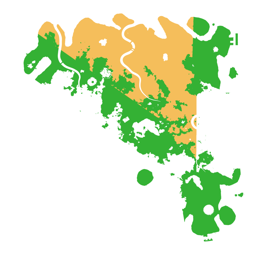 Biome Rust Map: Procedural Map, Size: 4500, Seed: 307929964