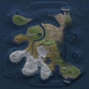 Thumbnail Rust Map: Procedural Map, Size: 2200, Seed: 486658921, 7 Monuments