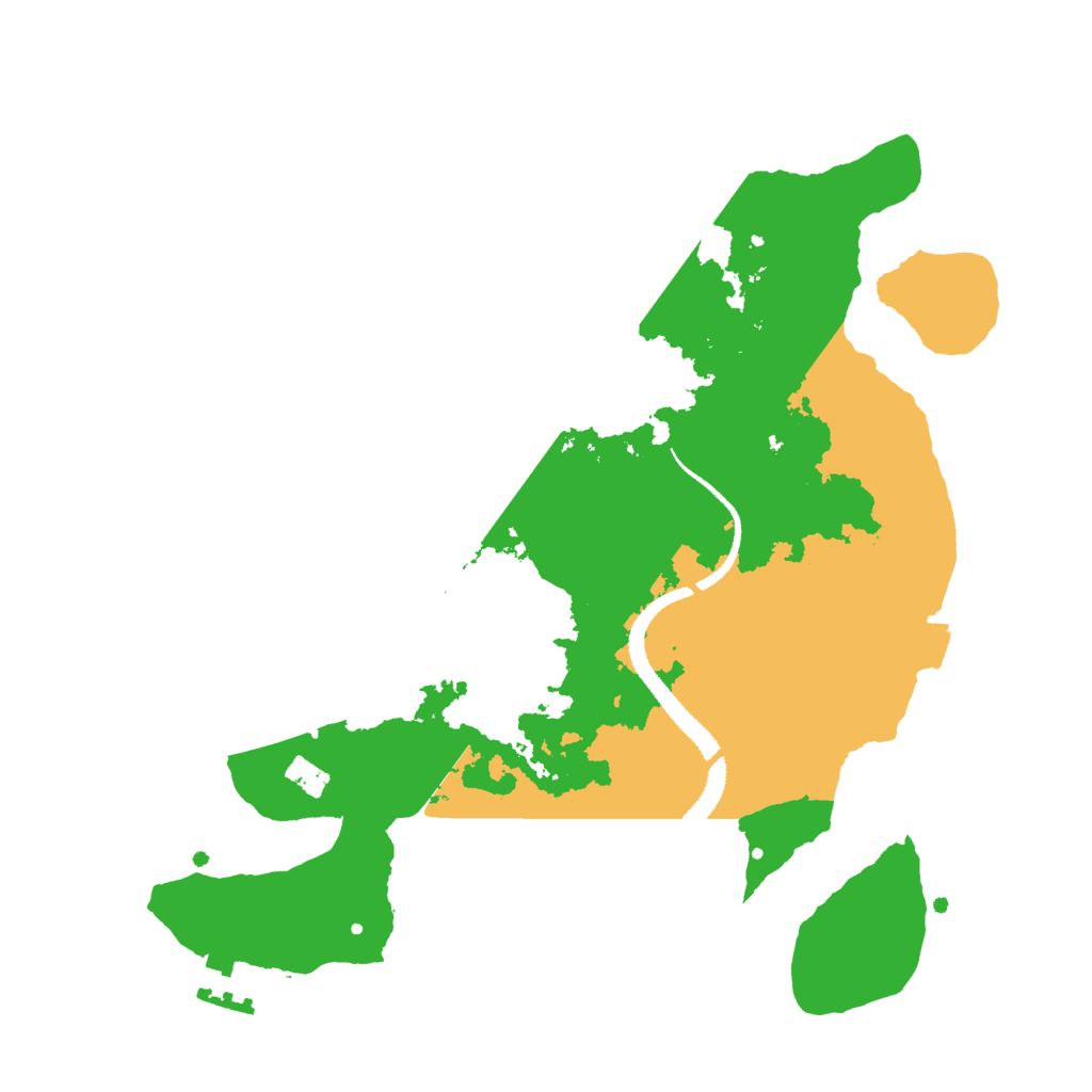 Biome Rust Map: Procedural Map, Size: 2800, Seed: 2073549808