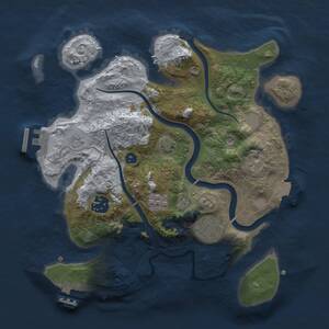 Thumbnail Rust Map: Procedural Map, Size: 2800, Seed: 2073549808, 9 Monuments