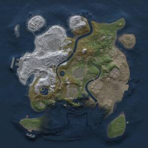 Thumbnail Rust Map: Procedural Map, Size: 2800, Seed: 2073549808, 11 Monuments