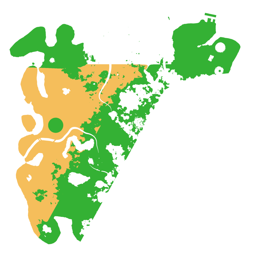 Biome Rust Map: Procedural Map, Size: 4500, Seed: 126283883