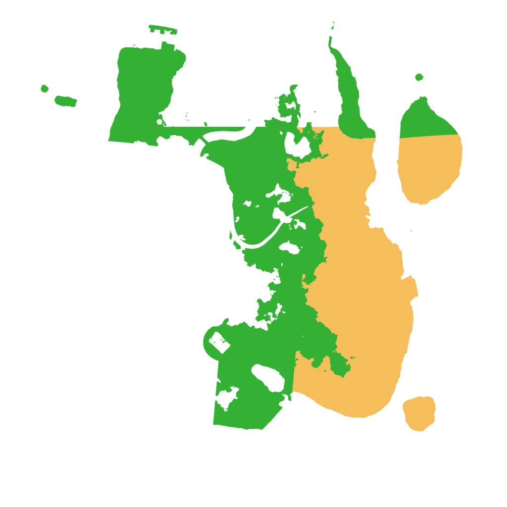 Biome Rust Map: Procedural Map, Size: 2700, Seed: 33521
