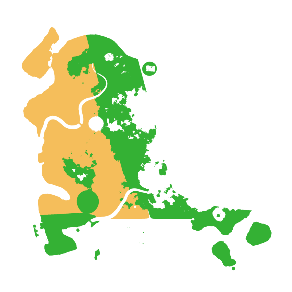 Biome Rust Map: Procedural Map, Size: 3500, Seed: 117307