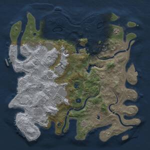 Thumbnail Rust Map: Procedural Map, Size: 4250, Seed: 1287373613, 15 Monuments