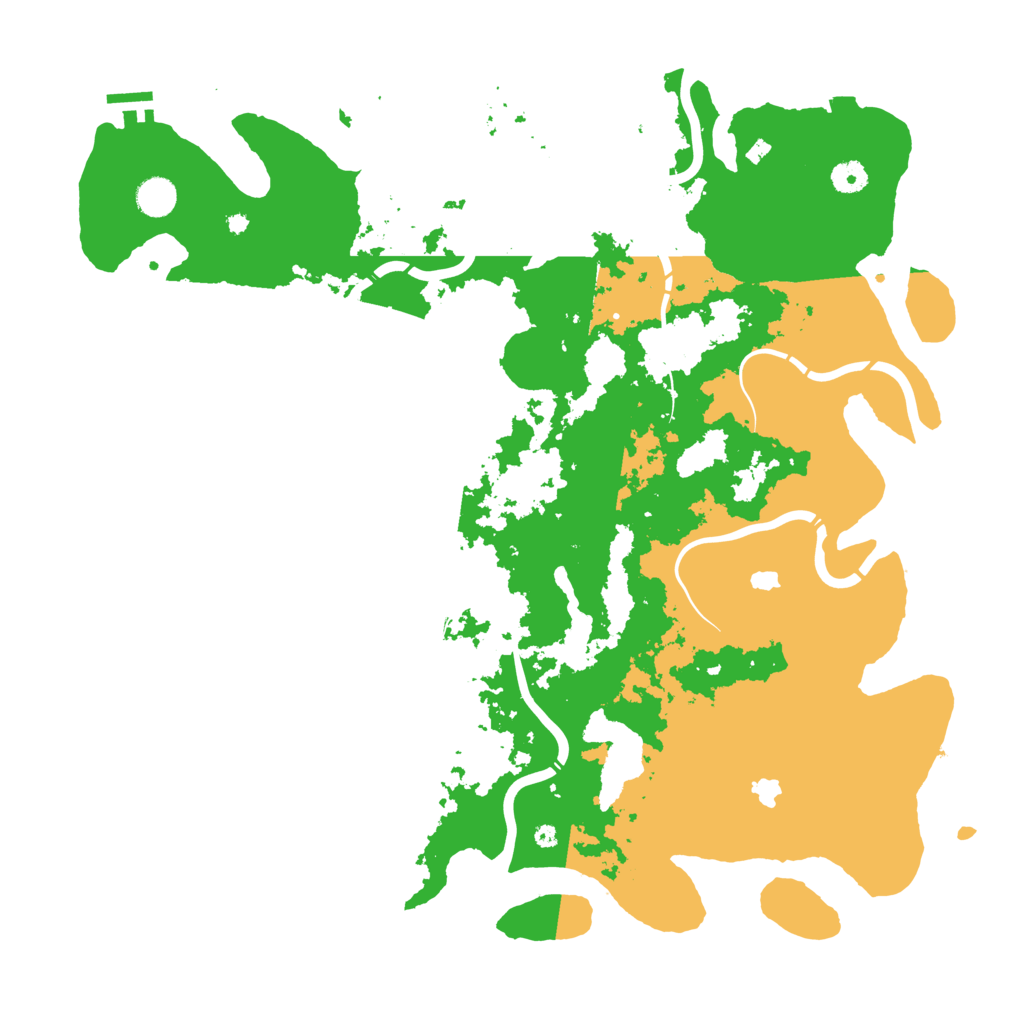 Biome Rust Map: Procedural Map, Size: 4500, Seed: 799155346
