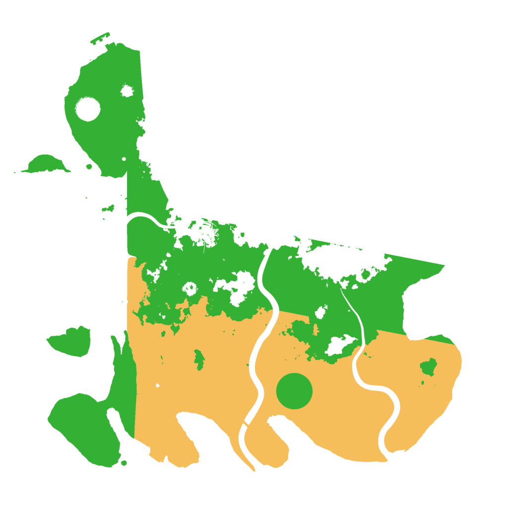 Biome Rust Map: Procedural Map, Size: 3700, Seed: 2118337216
