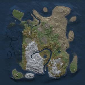 Thumbnail Rust Map: Procedural Map, Size: 3250, Seed: 182361265, 10 Monuments