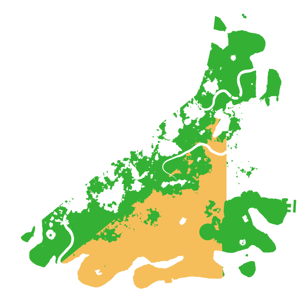 Biome Rust Map: Procedural Map, Size: 4800, Seed: 121001