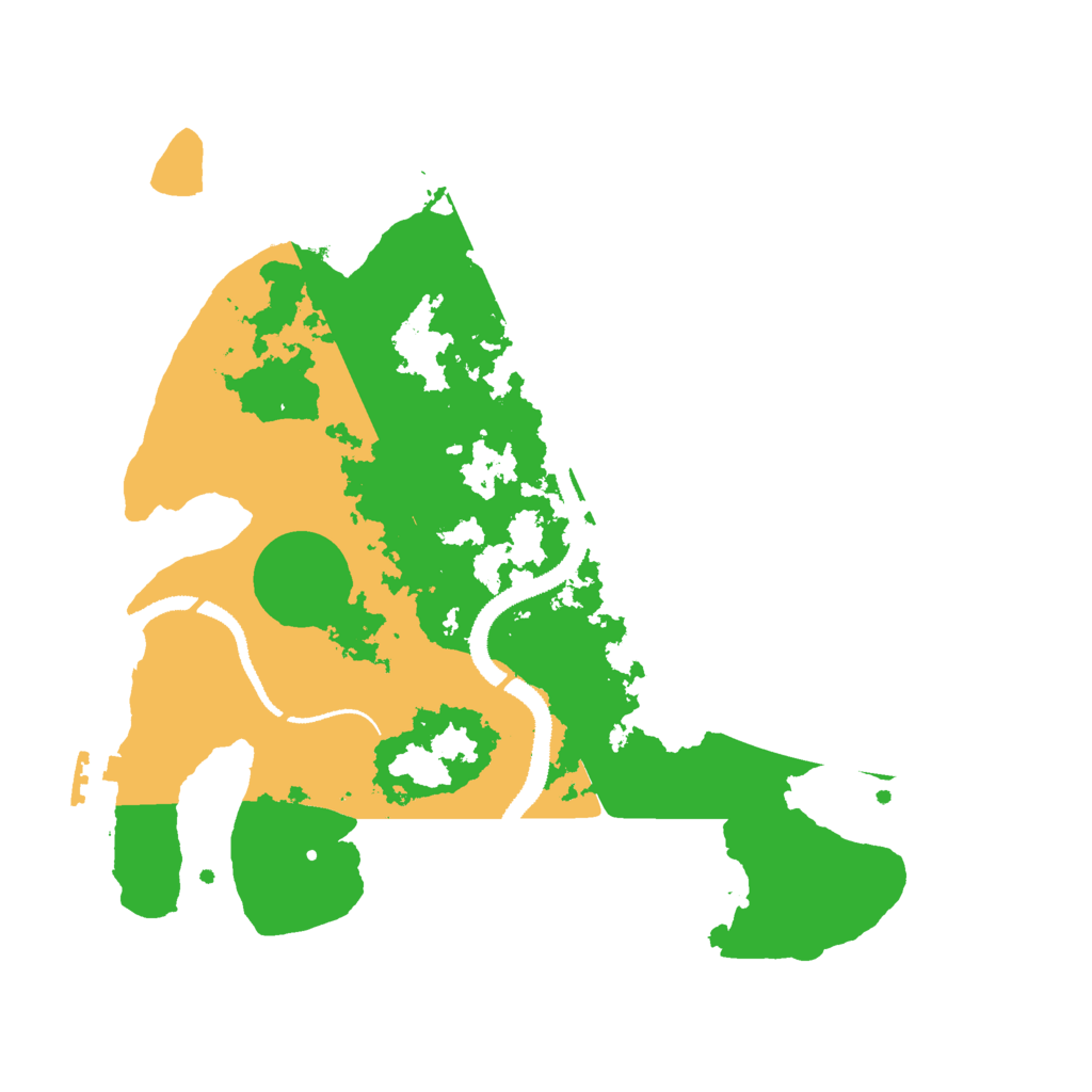 Biome Rust Map: Procedural Map, Size: 3000, Seed: 48520