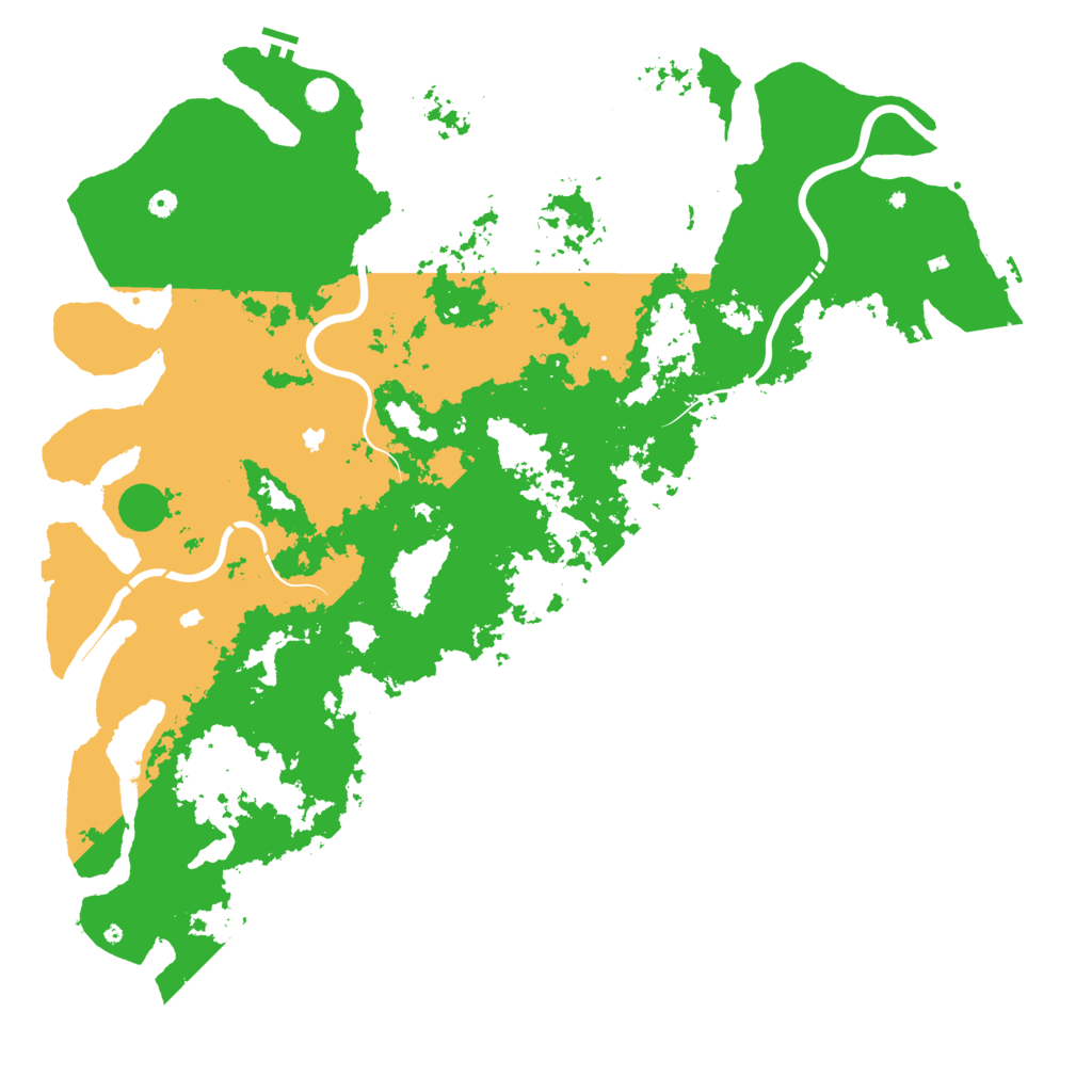 Biome Rust Map: Procedural Map, Size: 6000, Seed: 909704386