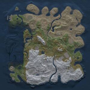 Thumbnail Rust Map: Procedural Map, Size: 4250, Seed: 1035405339, 17 Monuments
