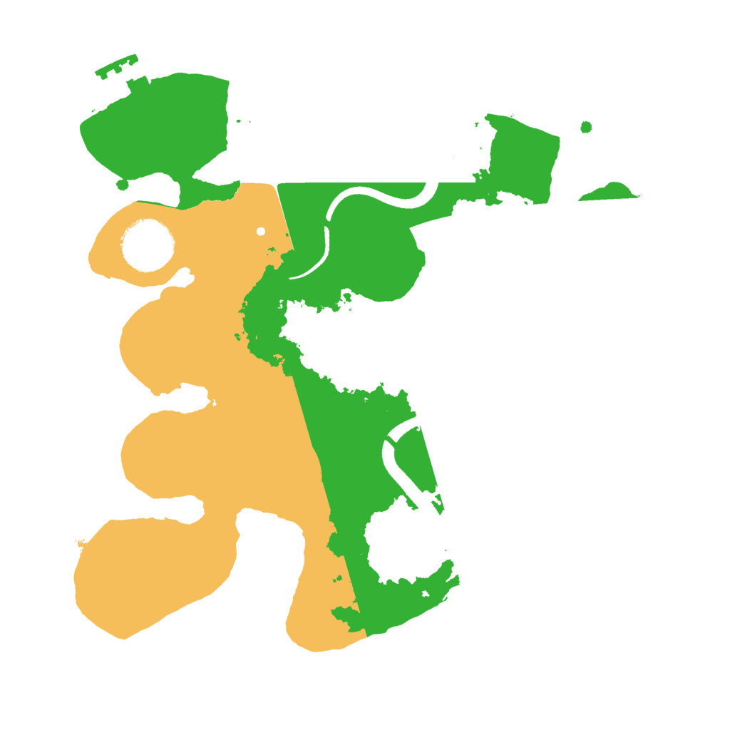 Biome Rust Map: Procedural Map, Size: 2500, Seed: 1180907102