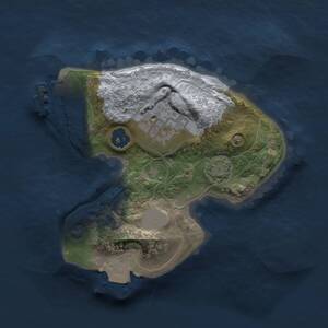 Thumbnail Rust Map: Procedural Map, Size: 1750, Seed: 1681225916, 4 Monuments