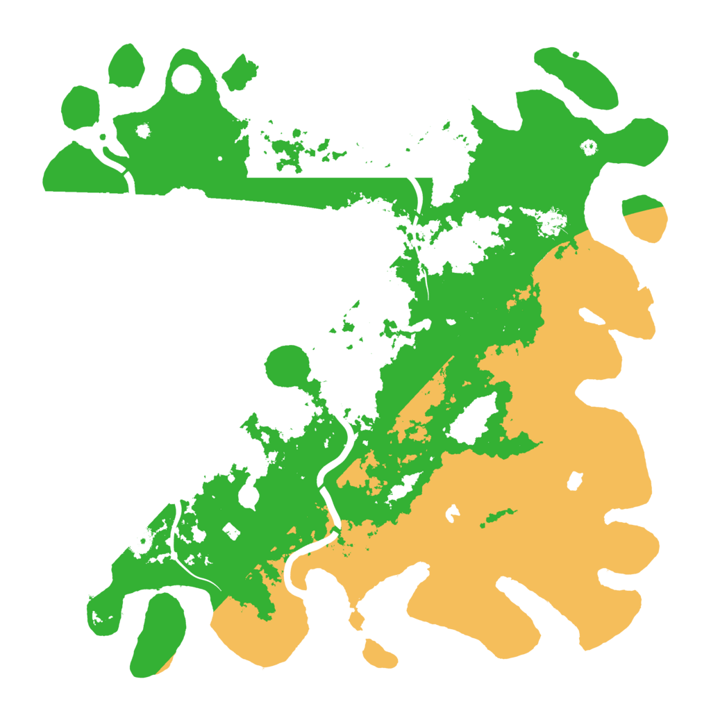 Biome Rust Map: Procedural Map, Size: 4500, Seed: 406882626