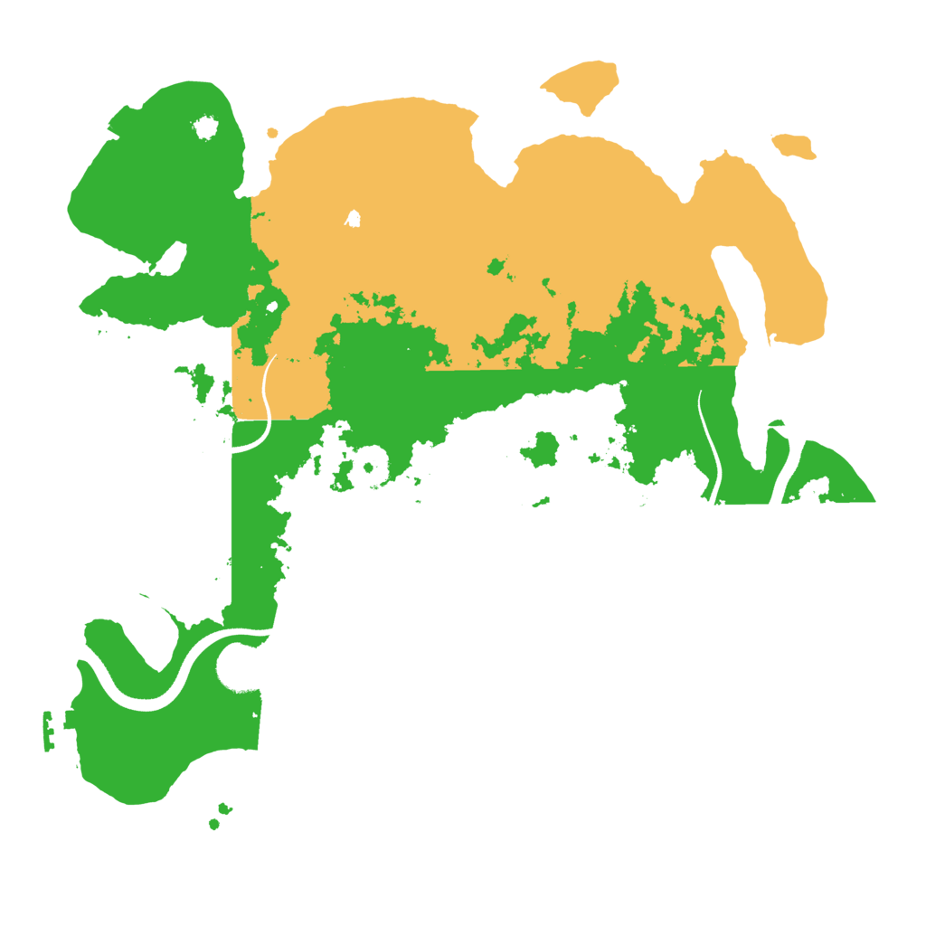 Biome Rust Map: Procedural Map, Size: 3500, Seed: 395180649
