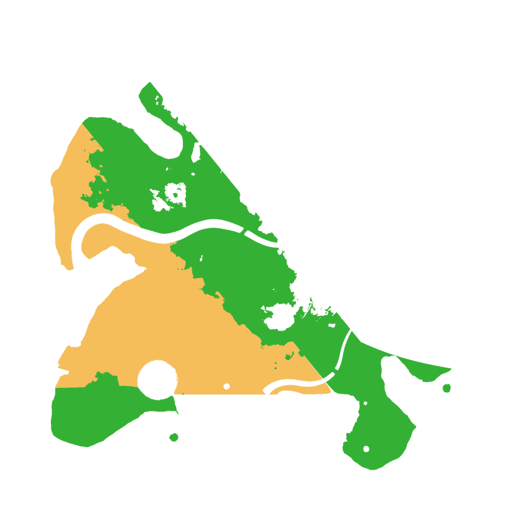 Biome Rust Map: Procedural Map, Size: 2500, Seed: 1709651580
