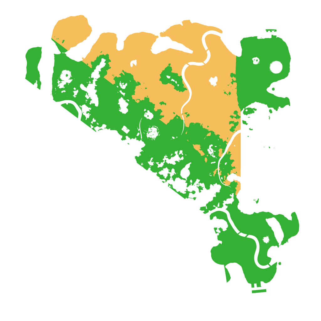 Biome Rust Map: Procedural Map, Size: 4500, Seed: 121382921
