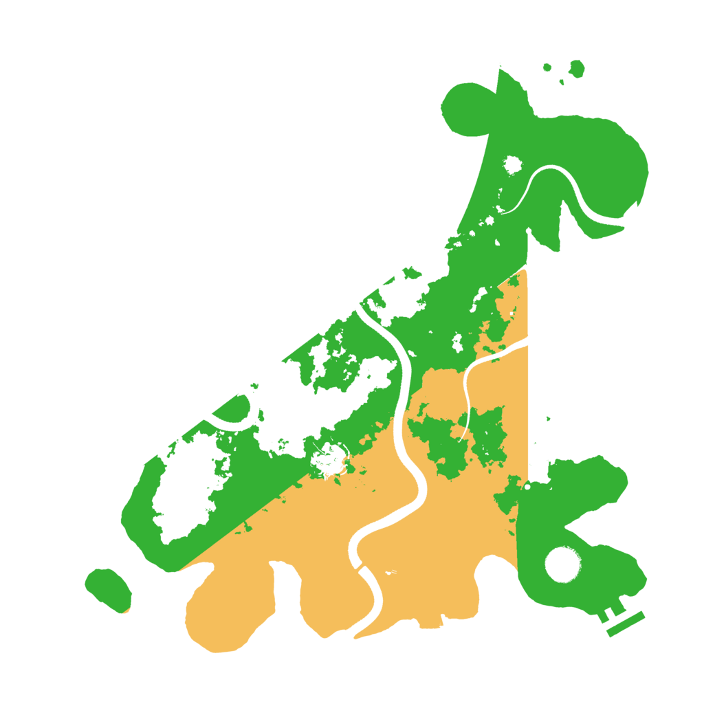 Biome Rust Map: Procedural Map, Size: 3500, Seed: 2064366291
