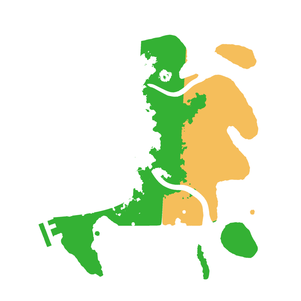 Biome Rust Map: Procedural Map, Size: 2500, Seed: 228854