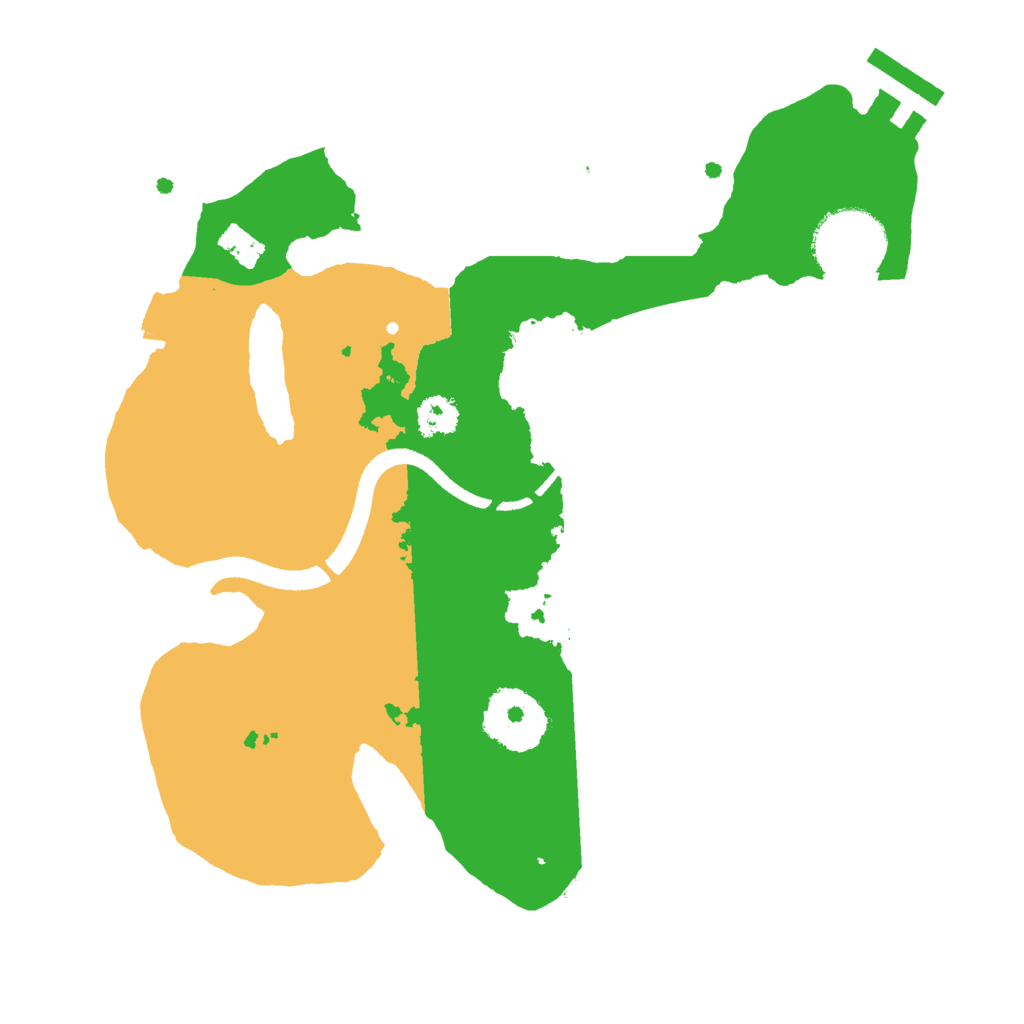 Biome Rust Map: Procedural Map, Size: 2500, Seed: 430320781