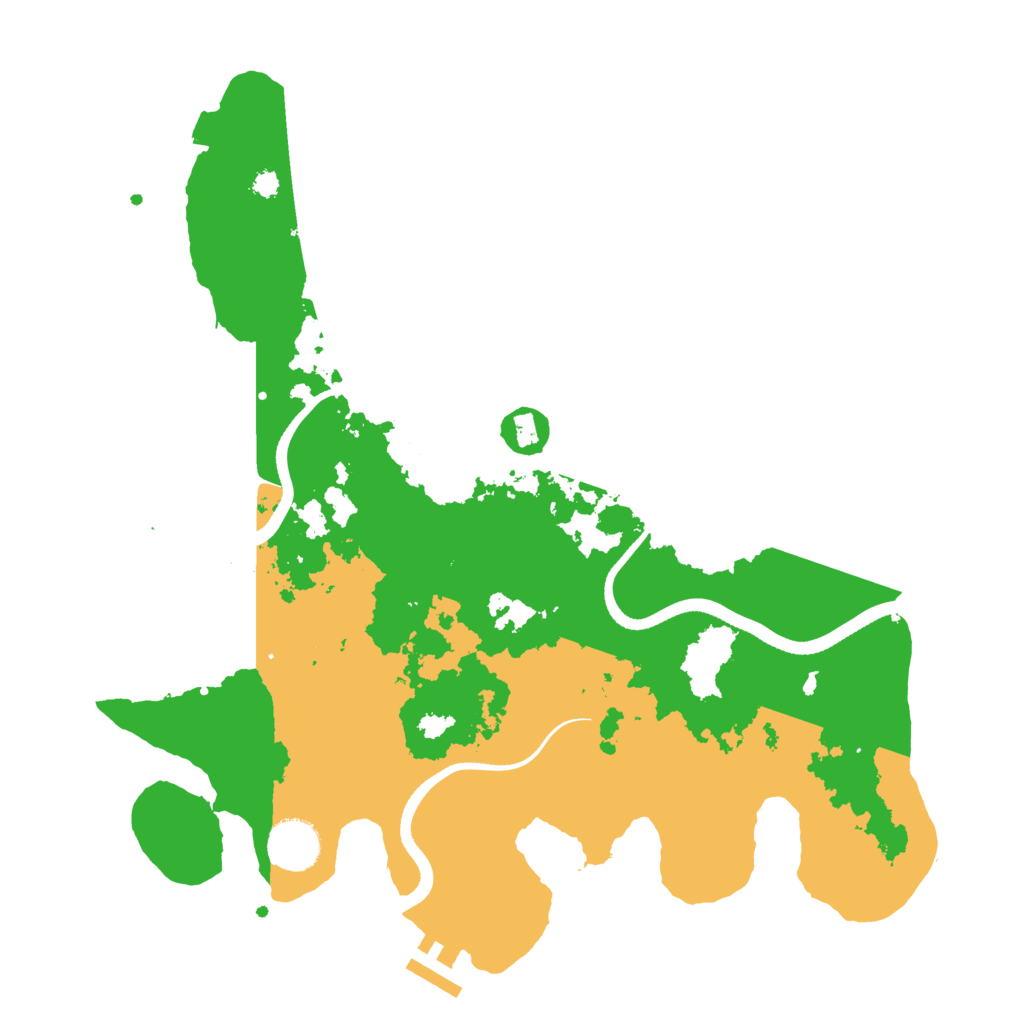Biome Rust Map: Procedural Map, Size: 3500, Seed: 1773753210