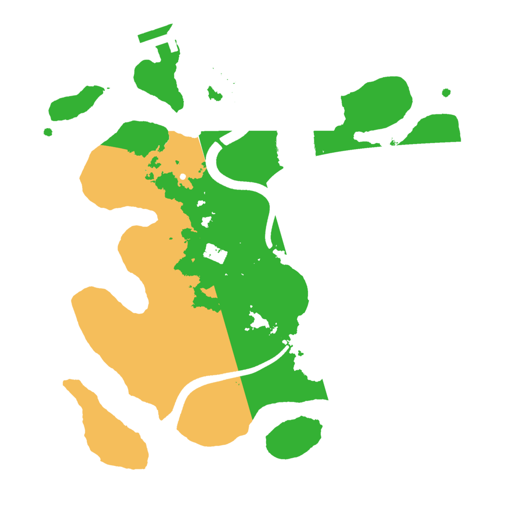 Biome Rust Map: Procedural Map, Size: 2500, Seed: 453174