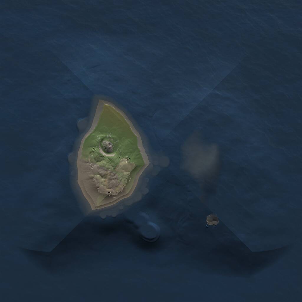 Rust Map: Procedural Map, Size: 1000, Seed: 548931538, 1 Monuments