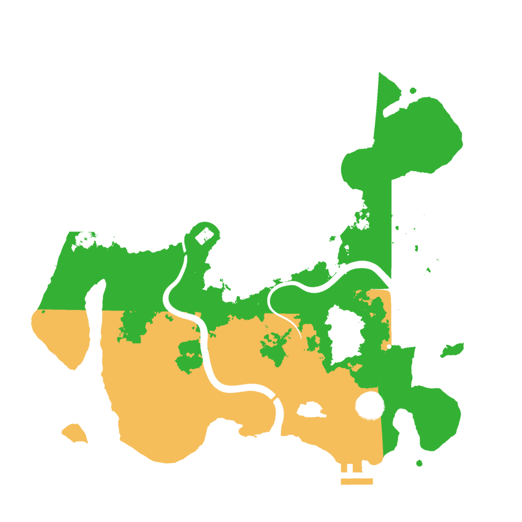 Biome Rust Map: Procedural Map, Size: 3300, Seed: 491370767
