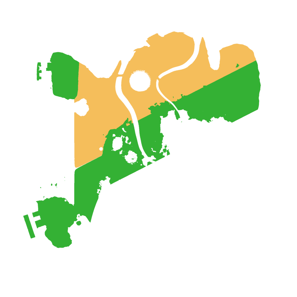 Biome Rust Map: Procedural Map, Size: 2500, Seed: 374201848