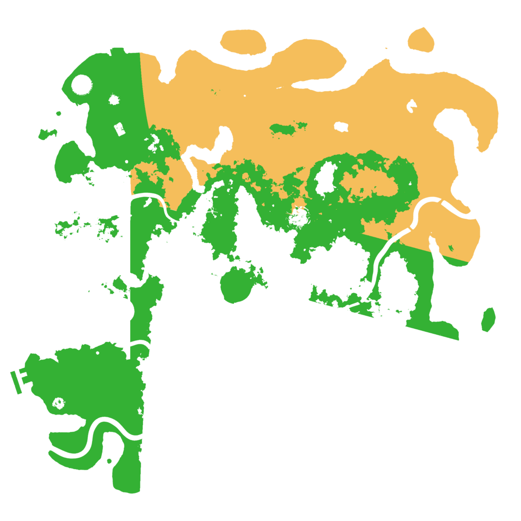 Biome Rust Map: Procedural Map, Size: 4500, Seed: 35880827
