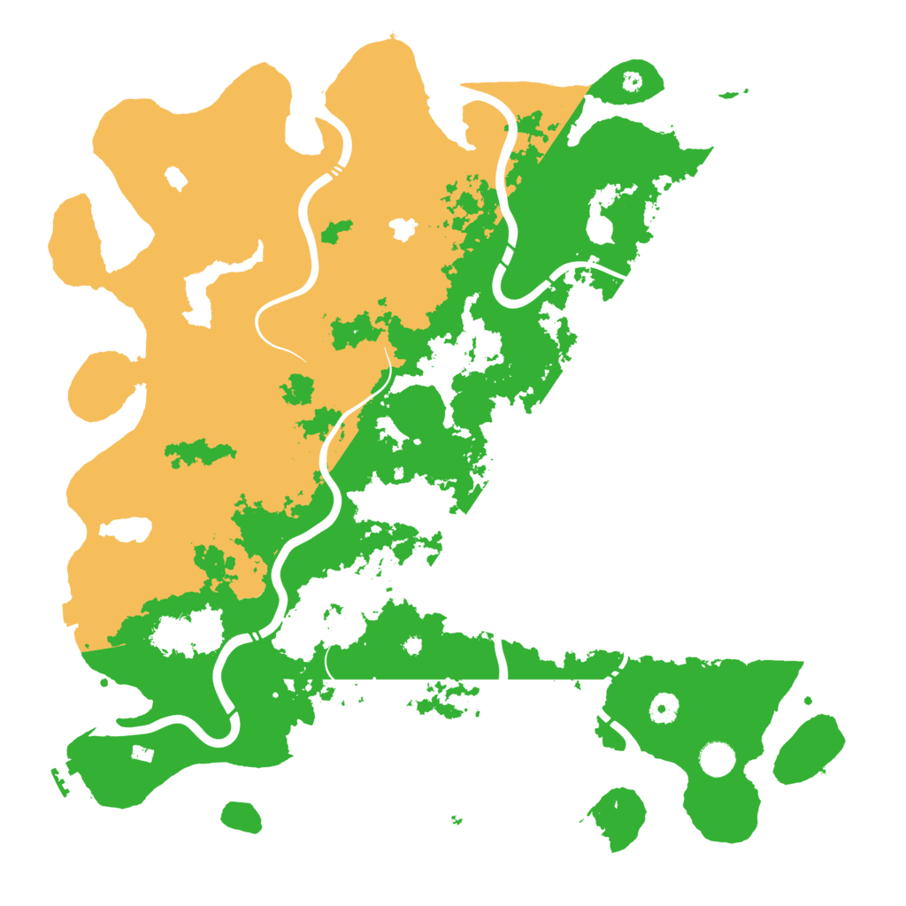 Biome Rust Map: Procedural Map, Size: 4500, Seed: 941357931