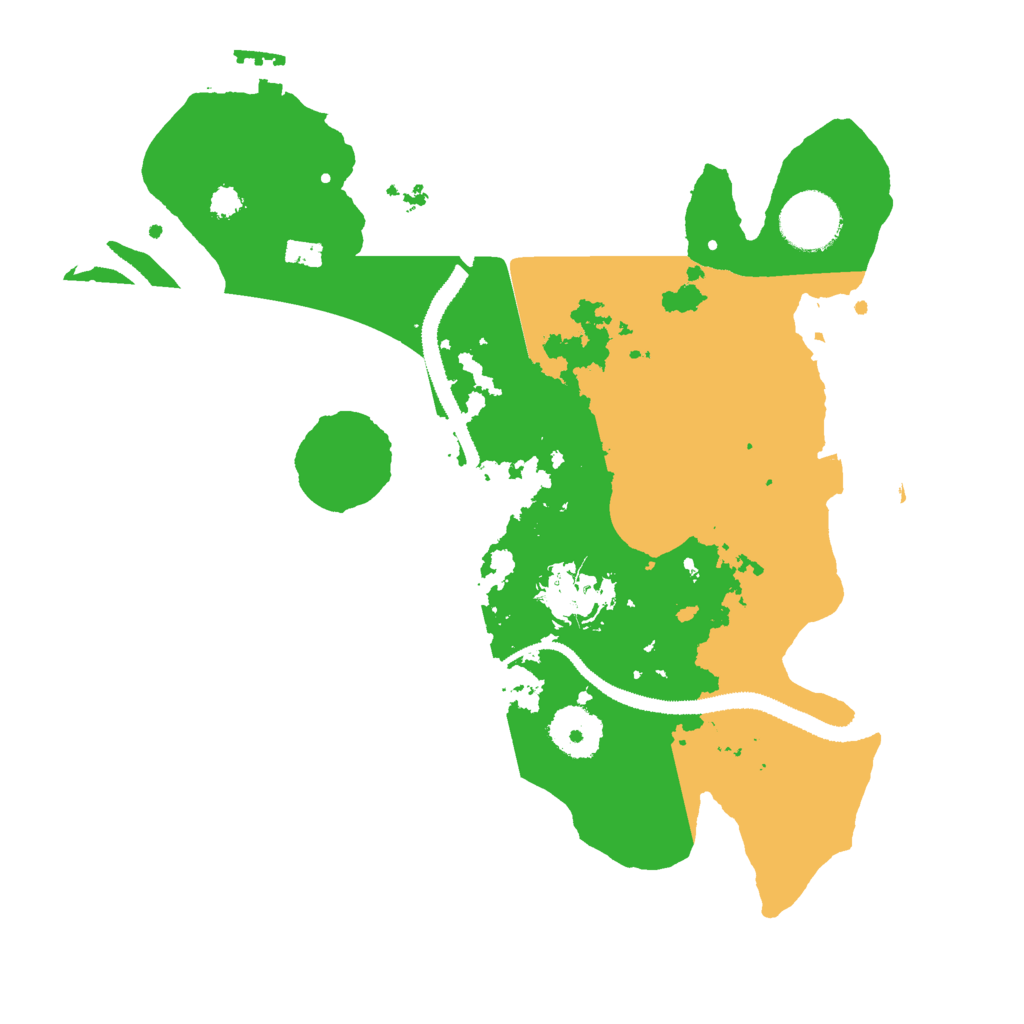 Biome Rust Map: Procedural Map, Size: 3000, Seed: 35214