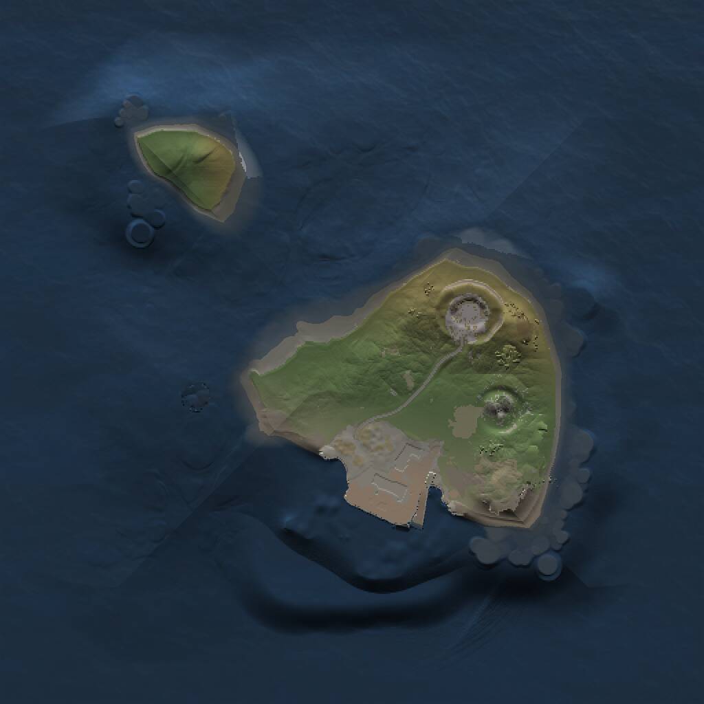 Rust Map: Procedural Map, Size: 1000, Seed: 2070395513, 1 Monuments