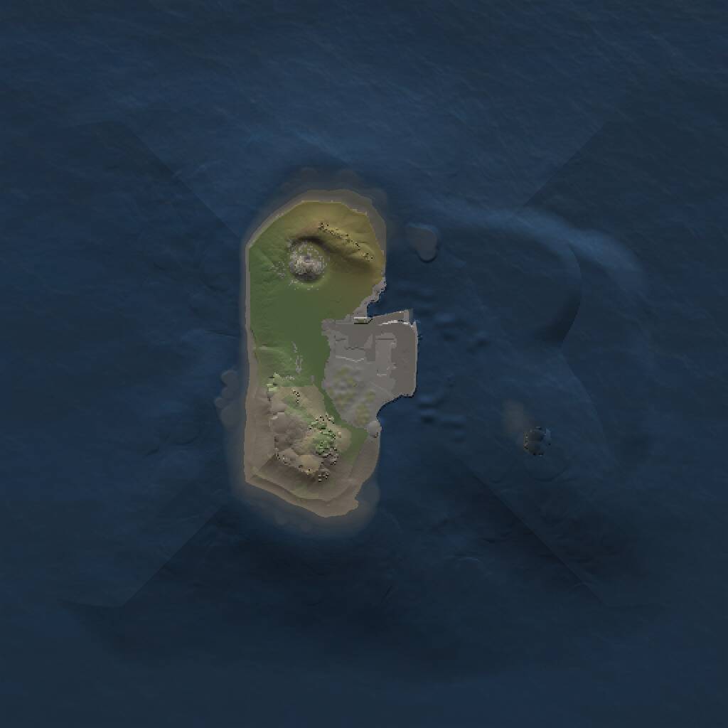 Rust Map: Procedural Map, Size: 1000, Seed: 1424700823, 1 Monuments