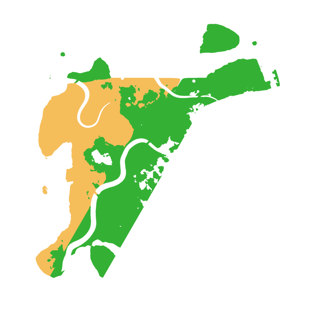 Biome Rust Map: Procedural Map, Size: 2800, Seed: 1087190527