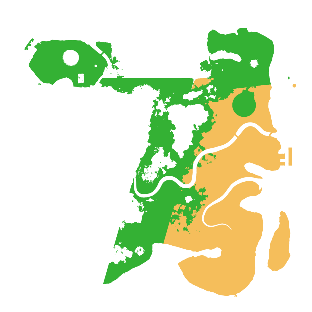 Biome Rust Map: Procedural Map, Size: 3500, Seed: 722310988