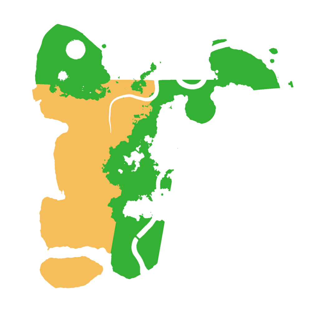 Biome Rust Map: Procedural Map, Size: 3000, Seed: 98799913