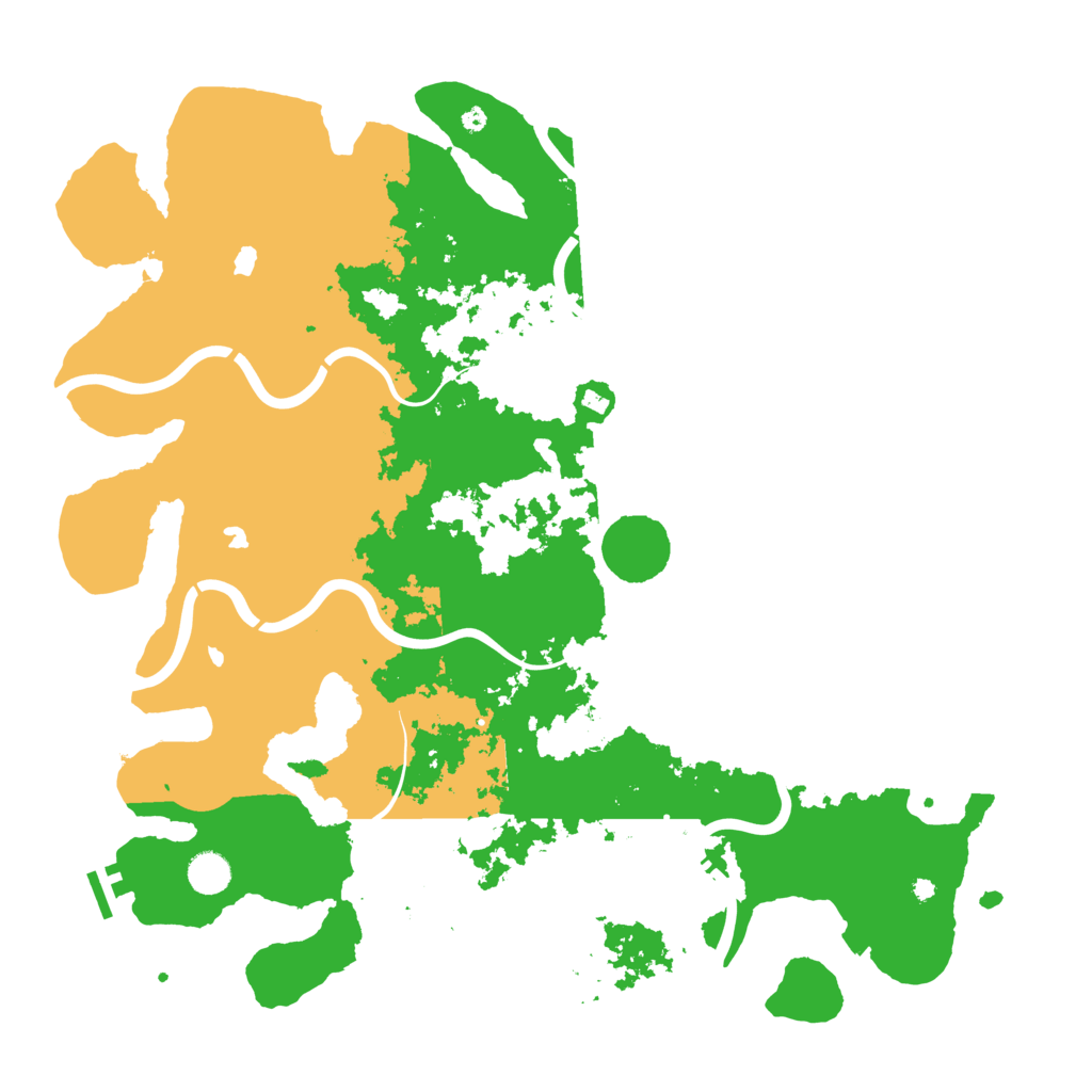 Biome Rust Map: Procedural Map, Size: 4500, Seed: 95557931