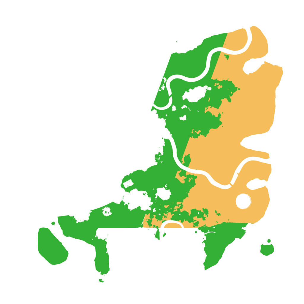 Biome Rust Map: Procedural Map, Size: 3500, Seed: 50914