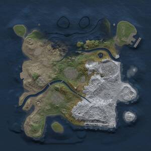 Thumbnail Rust Map: Procedural Map, Size: 2800, Seed: 2126744715, 9 Monuments