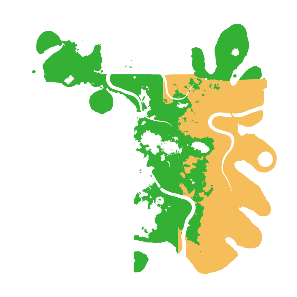 Biome Rust Map: Procedural Map, Size: 3500, Seed: 27658