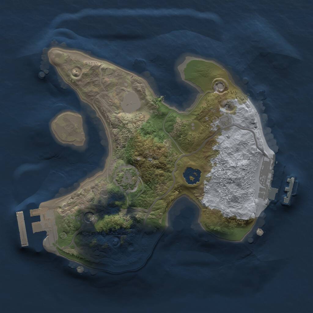 Rust Map: Procedural Map, Size: 1800, Seed: 14142162, 5 Monuments
