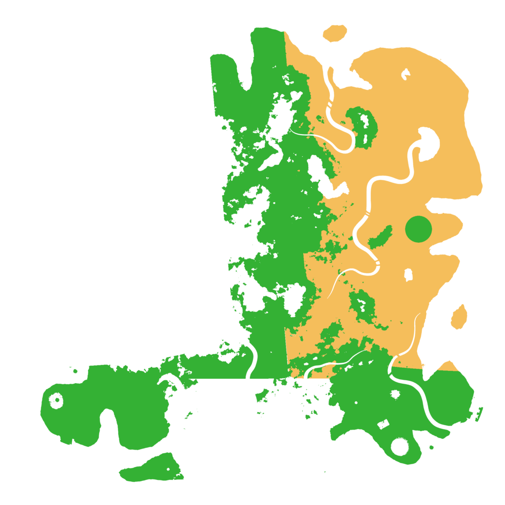 Biome Rust Map: Procedural Map, Size: 5000, Seed: 121002