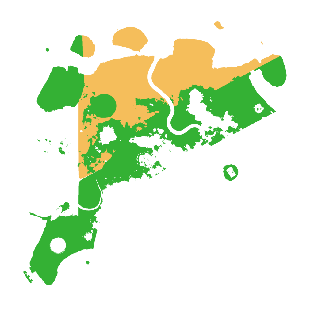 Biome Rust Map: Procedural Map, Size: 3500, Seed: 68465468