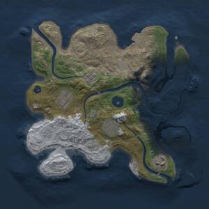 Thumbnail Rust Map: Procedural Map, Size: 2700, Seed: 1762948922, 9 Monuments