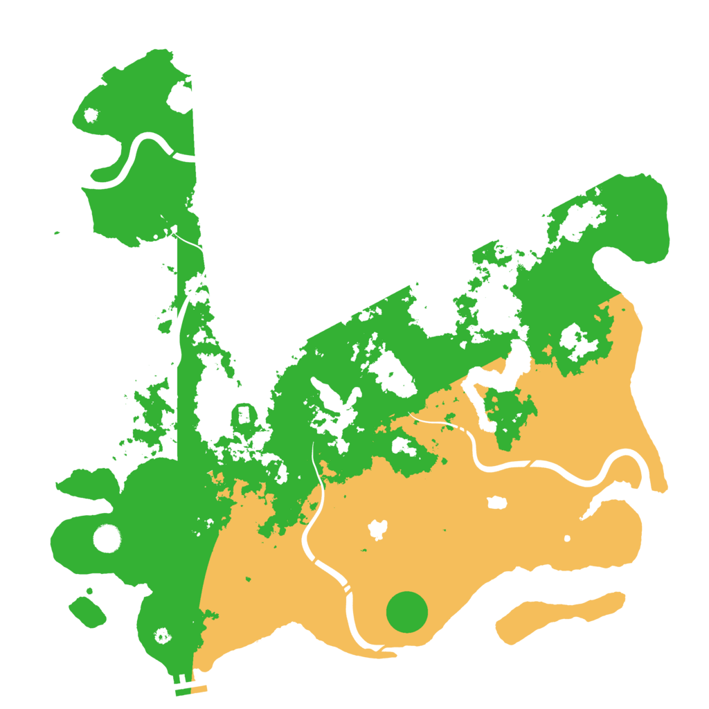 Biome Rust Map: Procedural Map, Size: 4500, Seed: 1027095053