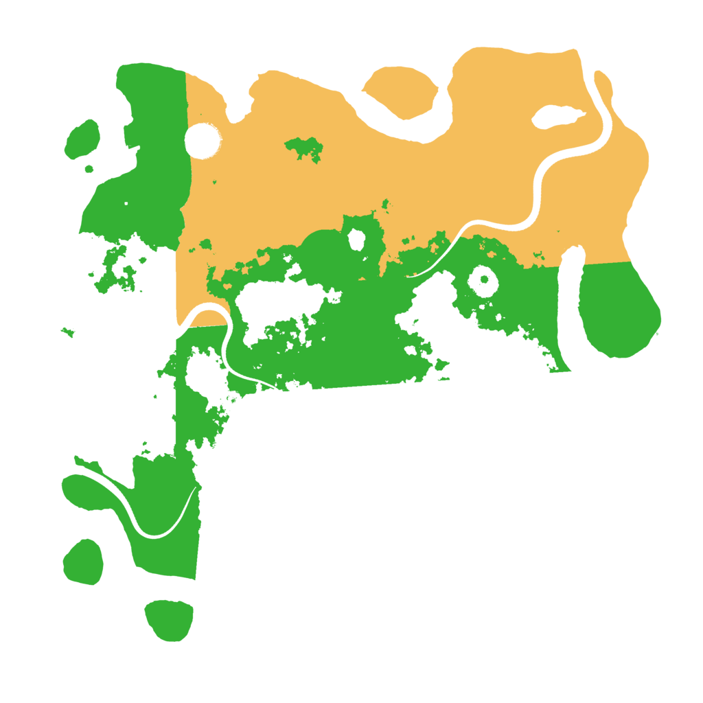 Biome Rust Map: Procedural Map, Size: 3500, Seed: 182660